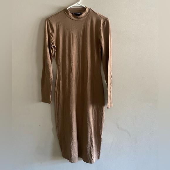 Fashion Nova Dresses & Skirts - Fashion Nica Bodycon Brown Dress Size L